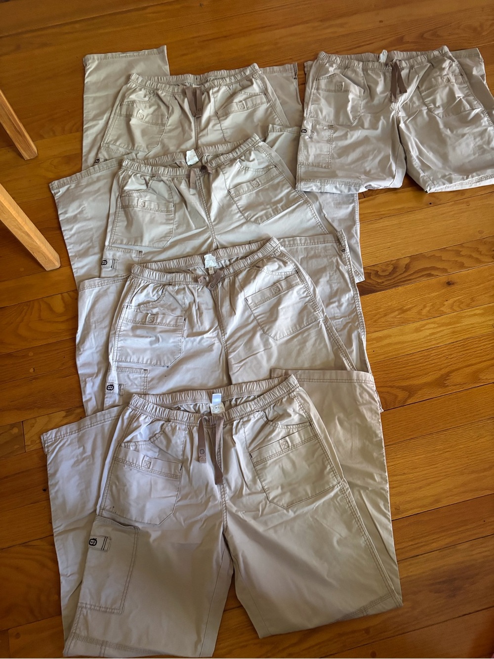 WonderWink Women's Khaki/Tan Cargo Work/ Scrub Pants